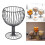 WORGEOUS1PC Μοντέρνο Πολυλειτουργικό Καλάθι Φρούτων από Σύρμα με Γυάλινο Σχήμα, 7