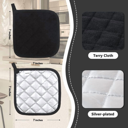 Suportes para panelas de cozinha resistentes ao calor e antiderrapantes (pacote com 4) 2