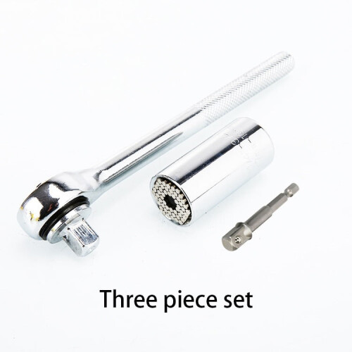 Multiple specifications Universal Socket Self-adjusting Socket Wrench Set with Power Drill Adapter to Unscrew Any Bolt 1