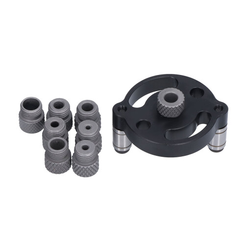 Vertical Aluminum Hole Punch Locator with Drill Bushings, 8pcs 1