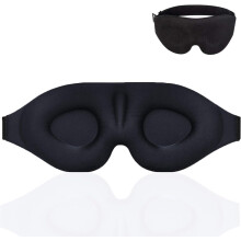 Mască de somn Dreams Uninterrupted fără presiune, cu design conturat 3D, reglabilă pentru fiecare cap, material moale și respirabil, blochează