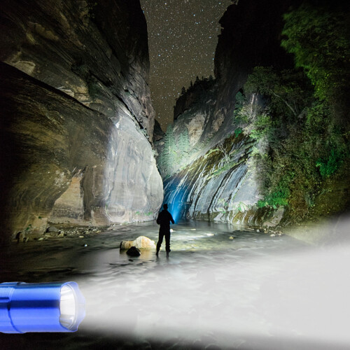 Mini LED Flashlight 4 Inch Zoomable AA Battery Tactical 1