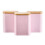 Cooks Professional Cooks Professional 3 Piece Embossed Kitchen Storage Set with Bamboo Lids | Pink 3