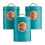 Cooks Professional Cooks Professional 5 Piece Kitchen Storage Set | Teal / Copper 5