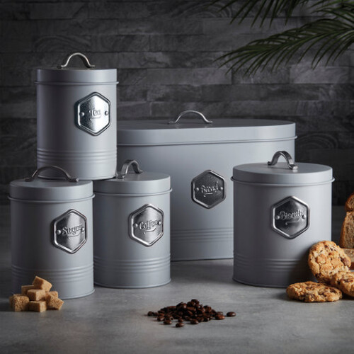 Cooks Professional Cooks Professional 5 Piece Kitchen Storage Set | Grey / Silver 1