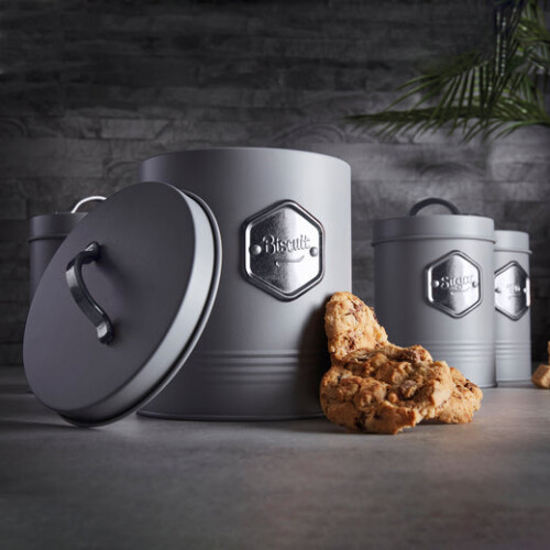 Cooks Professional Cooks Professional 5 Piece Kitchen Storage Set | Grey / Silver 2
