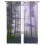 Sheer Curtains Purple Fall Forest Design 52x63 Inch (2 7