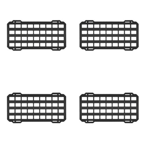 4X Car Sun Visor Rigid Molle Organizer Panel for Backpack Accessories Gear Holder Molle Pouches EDC Tools