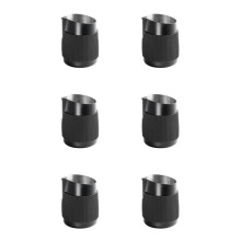 6X Copo de Design de Boca Oblíqua com Ponta e Design de Puxar, Copo de Espuma de Leite de Cor Sólida, Copo de Design de Puxar Anti-Escaldante, 420ml