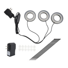 3X Kweeklampen voor Binnenplanten, 144 LED'S Full Spectrum LED-Plantenkweeklamp, 5V/3A Kweeklamp Onder Kasten, Amerikaanse Stekker