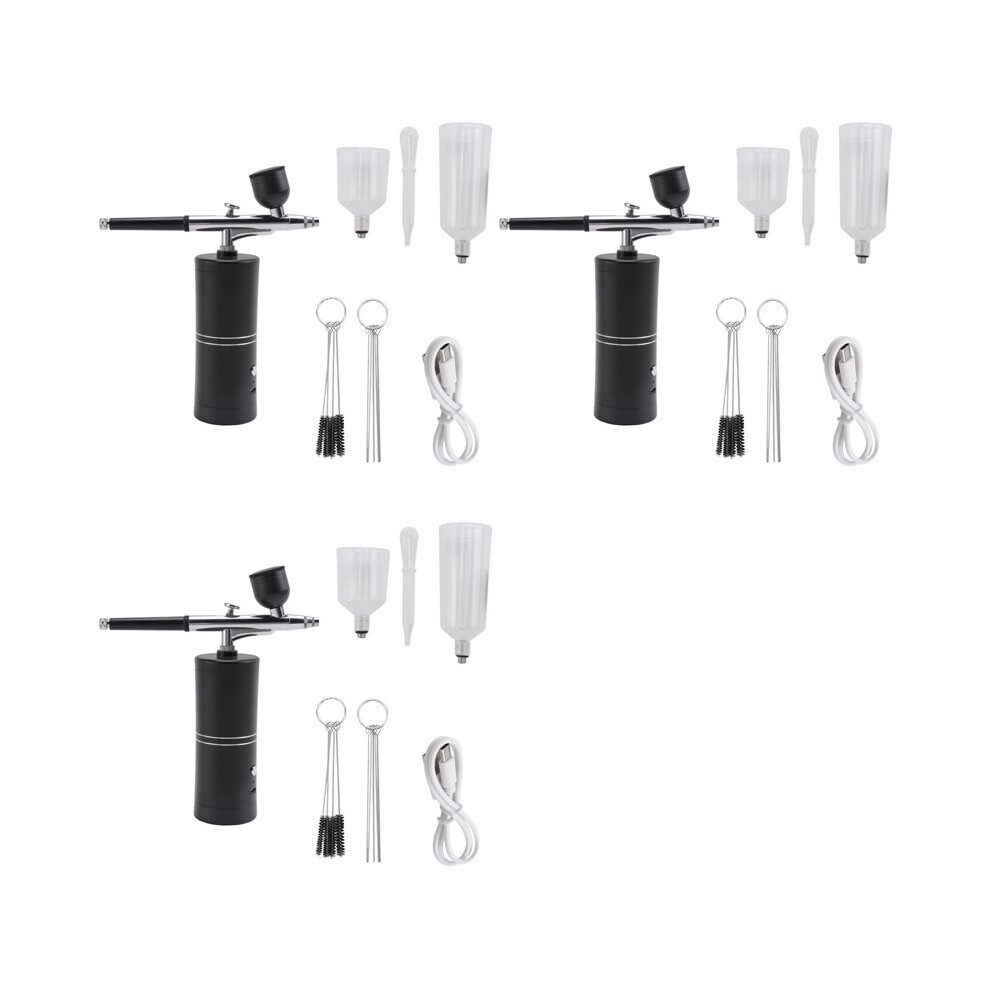 3X Airbrush Kit With Compressor Rechargeable Cordless Non-Clogging High-Pressure Airbrush Set 6032856649663