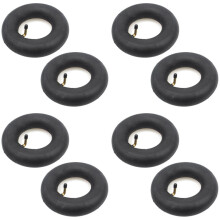 8 Pack 2.80/2.50-4 Inch Inner Tube with TR87 Bent Valve Stem for Scooters, Lawn Mowers, Wheelbarrows, Hand Trucks