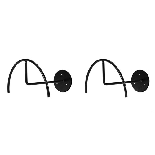 2pcs Carbon Steel Semicircle Rack Baseball Hat Storage Shelf Wall Hanging Hat Stand Hat Support 1