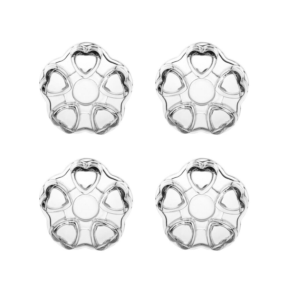 Semoic 4X Clear Glass Heat-Resisting Heart Shape Teapot' Warmer Heater Base Candle Holder