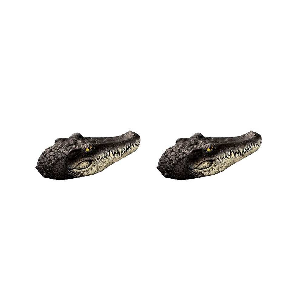 Semoic 2X Floating Alligator ,Alligator Decoy For Pool,Alligator For Swimming Pool And Pond,Deterrent Ducks
