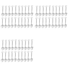 60 Pack Shovel Shape Espresso Spoons, 4.7 Inches Stainless Steel Coffee Spoons , Small Spoons for Dessert,Tea