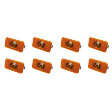 8pcs 24V Car Truck LED Side Light Amber Indicator Lamp 4 LED for Trucks FM/FH