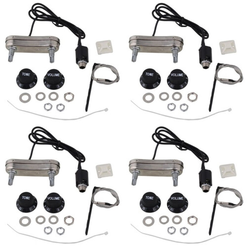 4X Akustisk Gitarr Pickup Piezo och Passiv Förförstärkare PS700