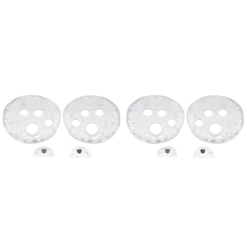 4X Handle Controller Button Panel Cover for Meta Quest 3 Controller Grips Protective Transparent Cover Anti Scratch