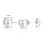 Pearl Stud Earrings White Gold Plated Pair 2