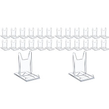 24 Pack Acrylic Bookshelf for Display Tablet Stand for Home Office Photo Album CD Magazine Postcard Picture Artwork