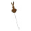 Retros Rusty Iron Bunnies Planter Stake Rabbit Shape-1pcs 1