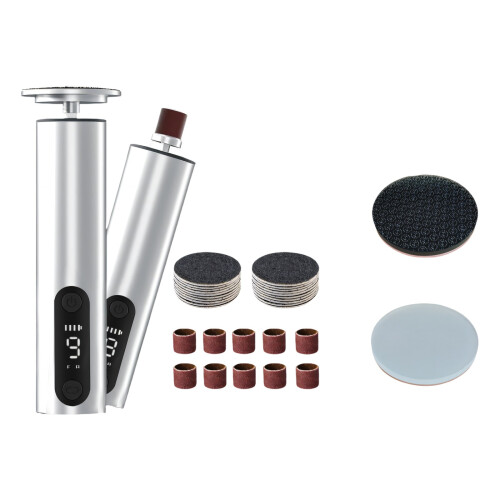 Professional Grade Foot Refiner 9 Speed Settings Real-Silver