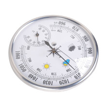 Clear Scale Professional Metal Barometer And Temperature Meter