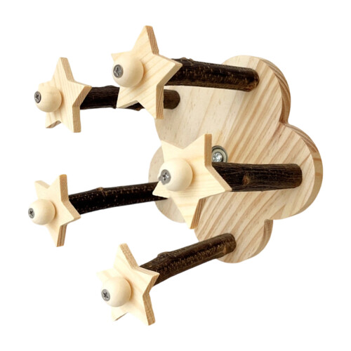 Parrots Perches Stand Bird Perches Cage Toy-primary color