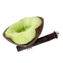 Handmade Natural Hanging Bird Nest Coconuts-Large velvets