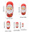 Bábóga Neidithe Adhmaid Santa Claus 5 phíosa 3