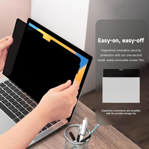 Película de privacidade para laptop de 13,6 polegadas (2022-2024, M2, M3), protetor de tela removível para Mac de 13,6 polegadas. 2