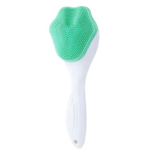 (Green) Soft Silicone Face Brush for Cleansing & Exfoliation