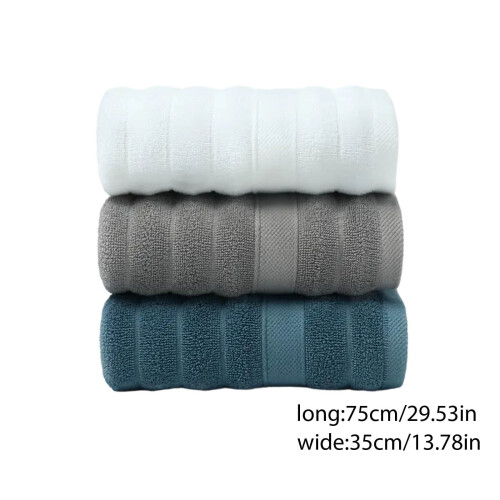 Absorberande handdukar i bomull, set med 3, 30x76 cm 1