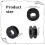 40pcs Empty Spools, 2.1x0.7 Inch Plastic Thread Spools Ribbon Spools Black  Spools Wire Spool Weaving Bobbins 8