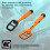 Double Purpose Waterproof Metal reader For Land Shallow-Orange 5