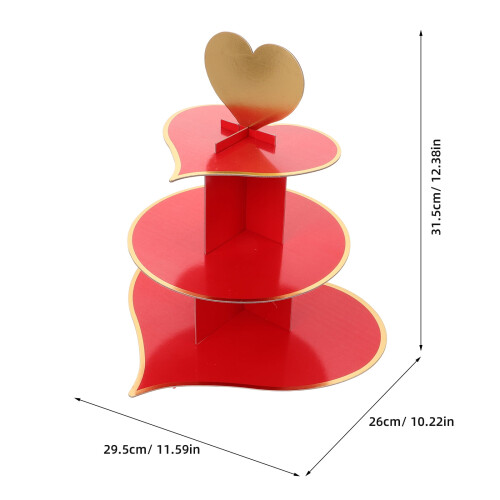 unbranded Dessert Display Rack Multi-layer Display Stand Disposable Three-layer Cupcake Holder 1
