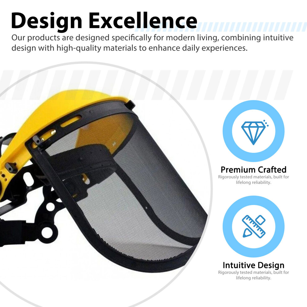 Safety Helmet W/ Face Shield For Chainsaw & Brush Cutter 6001832494467