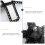1Pcs Black Deformable Garage Lights with Adjustable Angle 32.5x32.5cm 5