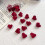 10 τεμάχια κλιπ μαλλιών Sweet Heart Flocking, χαριτωμένες μίνι βελούδινες φουρκέτες Love για 4