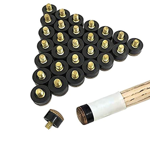 Pool Cue Tip Replacement Hard Leather 10 Pcs 2