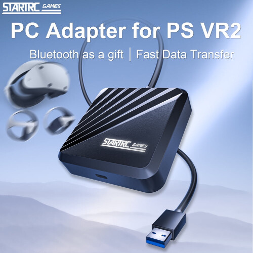Κιτ προσαρμογέα PSVR2PC με Bluetooth, καλώδιο DP1.4, τροφοδοτικό 15W και επεκτάσιμο 1