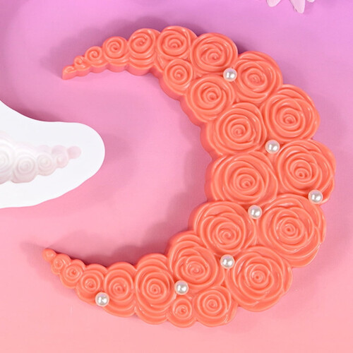 Καλούπια σιλικόνης Moon Rose Premium αντικολλητικά για ψήσιμο, χειροτεχνίες και 2