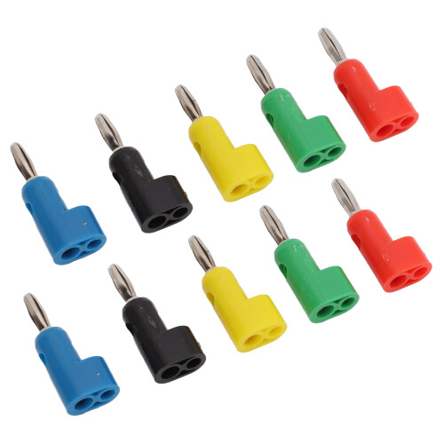 Zaqw10PcsΣτοιβαζόμενα βύσματα μπανάνας 4mm, σύνδεσμοι ηχείων γρήγορης σύνδεσης 1
