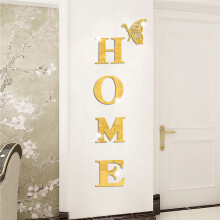 (Gold) Acrylic Mirror Wall Decor for Bedroom & Hallway