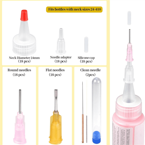 Applicator Caps for 2 oz Acrylic Paint Bottles 18 Pack 1