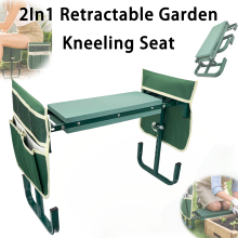 2In1 Foldable Telescopic Garden Kneeler Bench Heavy Duty Garden Seat