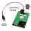 Cabo de alimentação CY DC5V USB único para SATA de 15 pinos para unidade de disco rígido/SSD SATA de 2,5 polegadas, 5V 2A máx. 4