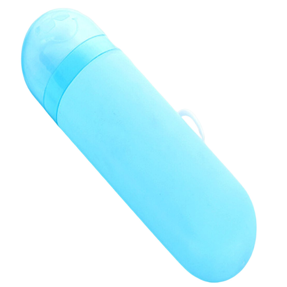 Roc-Electron (Blue) Travel Toothbrush Case - Compact Bathroom Holder