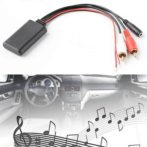 KINCJON 2Sets Car Bluetooth Module Wireless Music Adapter AUX Audio Cable Handsfree Microphone for AUX-IN Audio Input 2